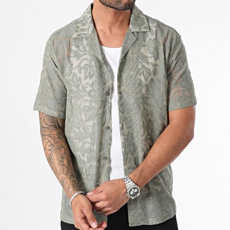 Chemise De Pêche World Wide Sportsman Homme - Manches Courtes Kaki - Taille M
