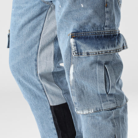 Frilivin - Jeans Cargo in denim blu