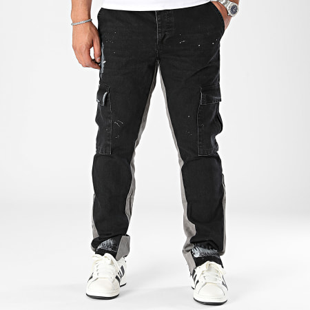 Frilivin - Zwarte Cargo Jeans