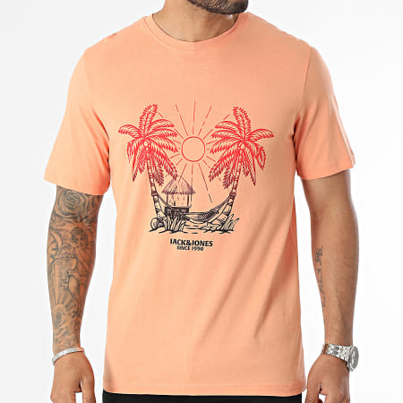 Jack And Jones - Camiseta naranja Aruba