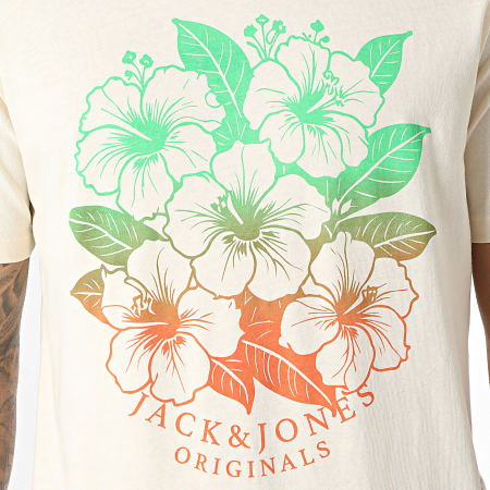 Jack And Jones - Camiseta Aruba Beige Floral