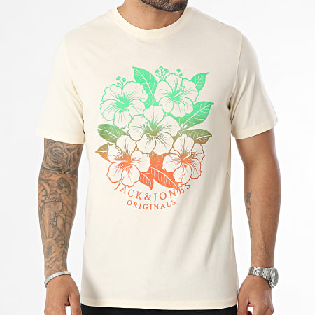 Jack And Jones - Camiseta Aruba Beige Floral