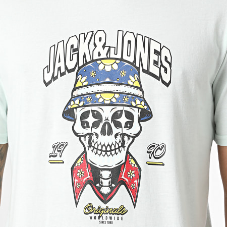 Jack And Jones - Tee Shirt Coconut Skull Vert Clair