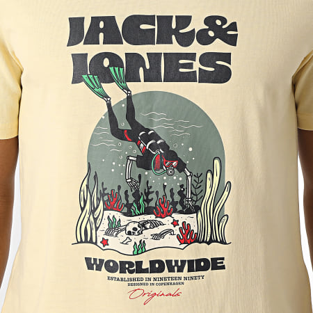 Jack And Jones - Tee Shirt Coconut Skull Jaune