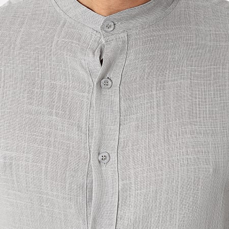 KZR - Camisa gris de manga larga