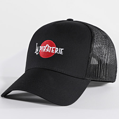 La Piraterie - Red Moon Trucker Cap Zwart