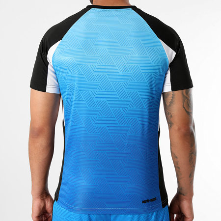 MA9 Mafia Nueve - Set di maglietta e pantaloncini da jogging Gradiente Magnetic Blue