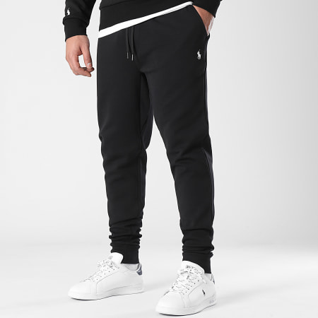 Polo Ralph Lauren - Original Player Set di pantaloni da jogging e felpa con zip e cappuccio nero
