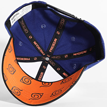 Freegun - Casquette Naruto Bleu Roi Blanc Noir Orange