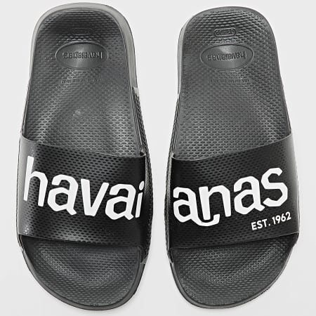 Havaianas - Slide Mujer Clas Preto Negro