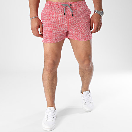 Jack And Jones - Bora Bora Zwemshort Rood Wit