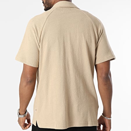 Jack And Jones - Chemise Manches Courtes GMS Hawaii Beige