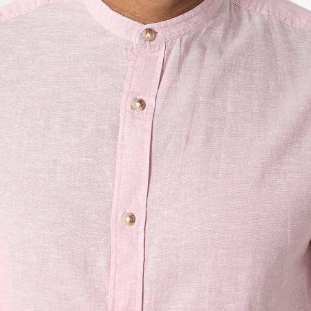 Jack And Jones - Camisa de manga larga Summer Band Linen Pink