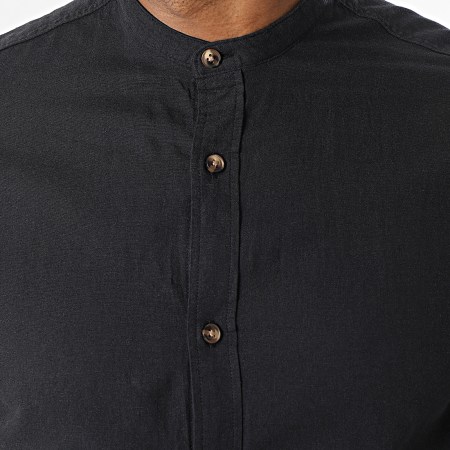 Jack And Jones - Summer Band Camisa de manga larga de lino Negro