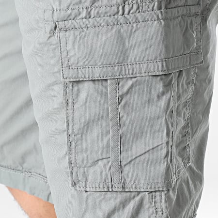 Teddy Smith - Sytro 3 Grijs gestreepte Cargo Shorts