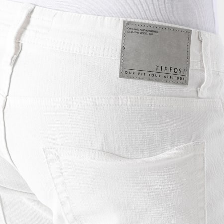 Tiffosi - Short Jean Slim 10054437 Blanc