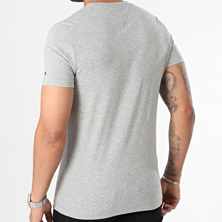 Tommy Hilfiger - Tee Shirt Core Tommy Logo 1465 Gris Chiné