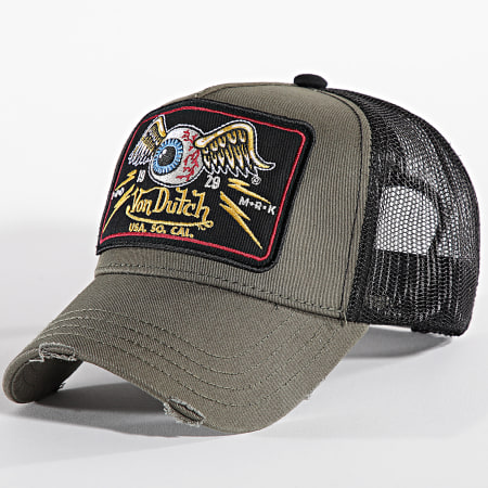 Von Dutch - Gorra Trucker Cas 1 Negro Verde Caqui