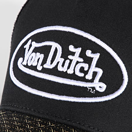 Von Dutch - Cappello Trucker lucido Nero Oro
