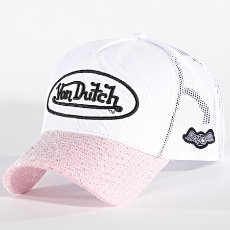 Von Dutch - Trucker Cap Wit Roze Zilver