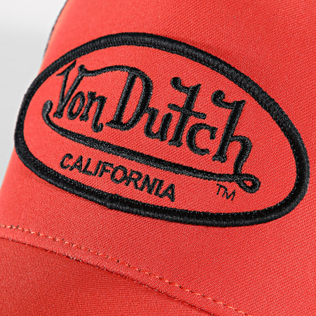 Von Dutch - Cappello trucker VD-1-CT nero arancio scuro