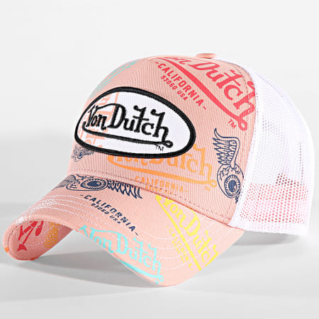 Von Dutch Trucker Cap VD-1-CT Pink White Ryses
