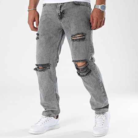 2Y Premium - Normale jeans Grijs