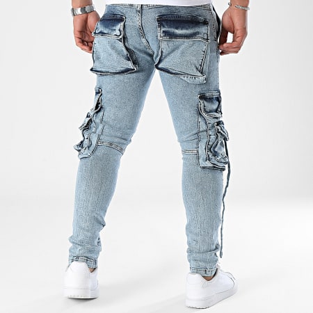 2Y Premium - Jeans slim in denim blu