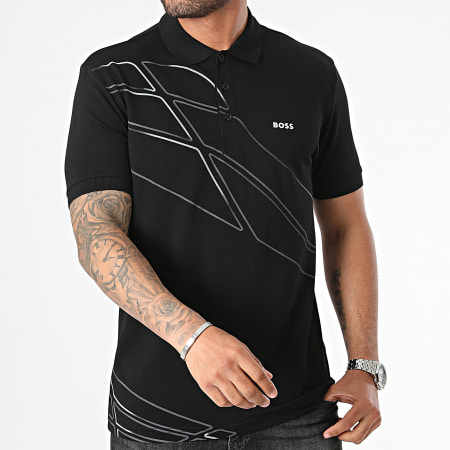 BOSS - Paddy 3 poloshirt met korte mouwen 50512766 Zwart