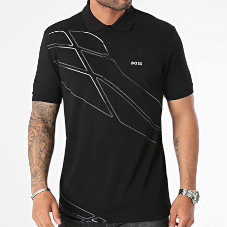 BOSS - Paddy 3 poloshirt met korte mouwen 50512766 Zwart