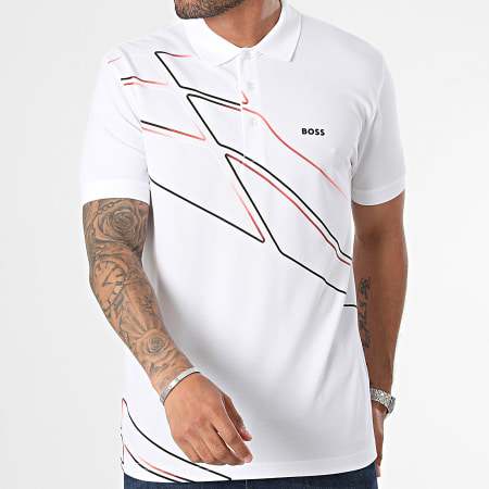 BOSS - Polo Paddy 3 a maniche corte 50512766 Bianco