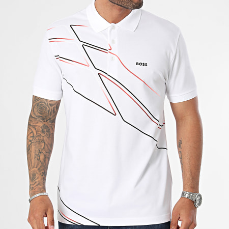 BOSS - Polo Paddy 3 a maniche corte 50512766 Bianco