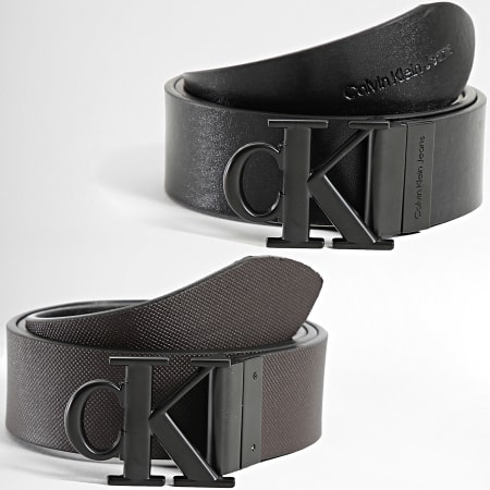 Calvin Klein - Cinturón Mono Reversible 2069 Negro