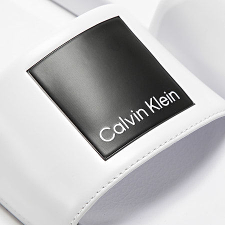 Calvin Klein - Claquettes Pool Slide 1466 Blanc