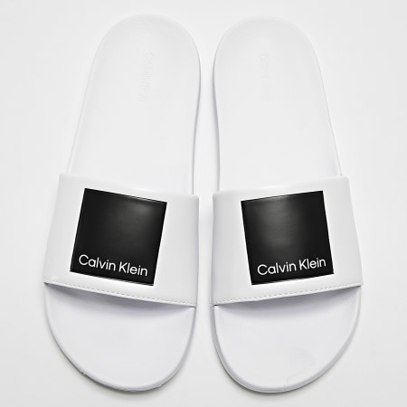Calvin Klein - Claquettes Pool Slide 1466 Blanc