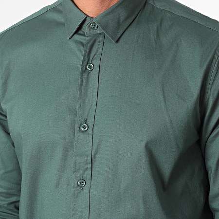 Classic Series - Camicia a maniche lunghe verde scuro
