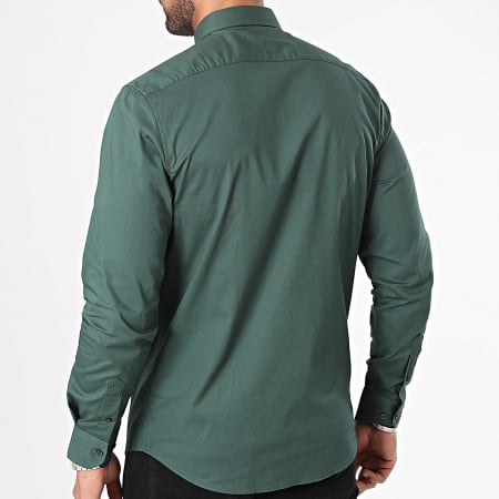Classic Series - Camicia a maniche lunghe verde scuro