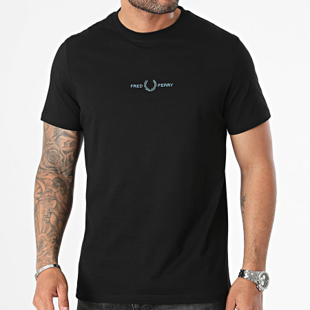 Fred Perry - Tee Shirt Embroidered M4580 Noir