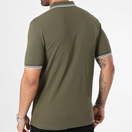 Fred Perry - Polo manica corta Twin Tipped MM3600 Verde Khaki