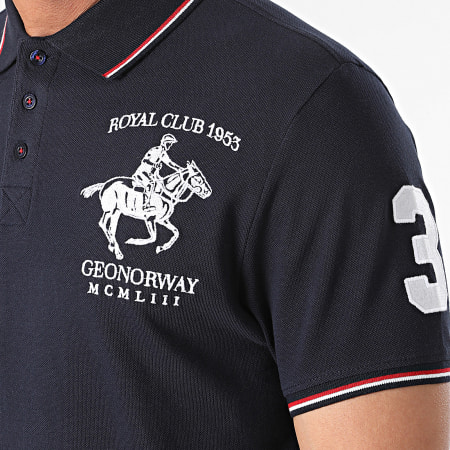 Geographical Norway - Polo Manches Courtes Kelestre Bleu Marine