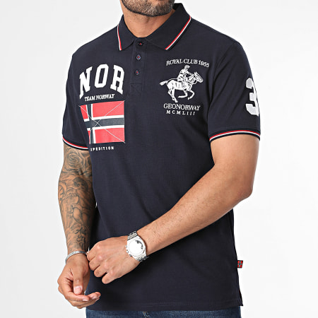 Geographical Norway - Kelestre Polo Korte Mouw Navy