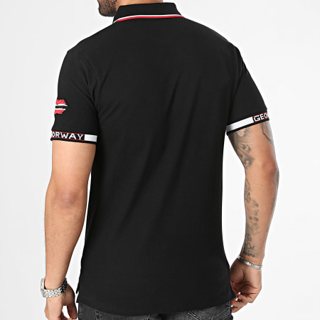 Geographical Norway - Polo Manches Courtes Kauge Noir