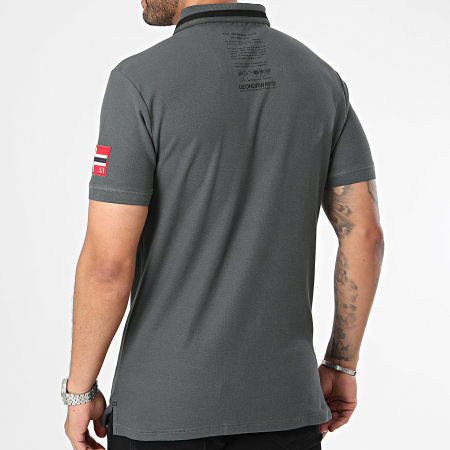 Geographical Norway - Polo Manches Courtes Karuen Gris Anthracite