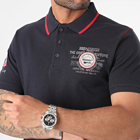 Geographical Norway - Polo Manches Courtes Kilsvik Bleu Marine