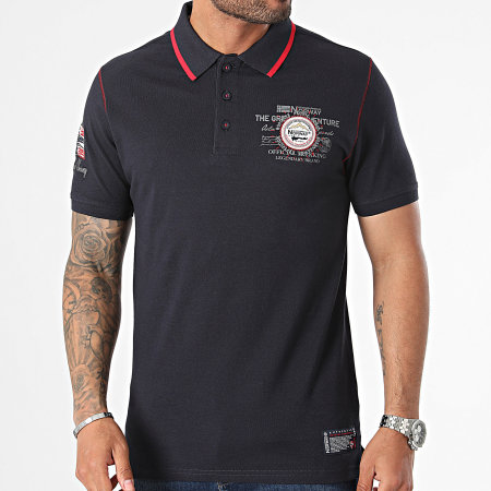 Geographical Norway - Polo Kilsvik a maniche corte blu navy