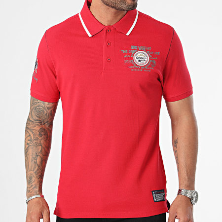 Geographical Norway - Polo Manches Courtes Kilsvik Rouge