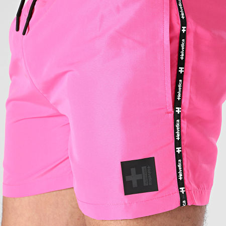 Helvetica - Pantaloncini da bagno a fascia 31 Malibu Pink