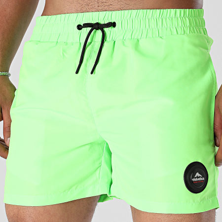 Helvetica - Pantaloncini da bagno 31 Sunset verde fluo