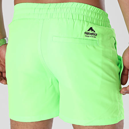 Helvetica - Pantaloncini da bagno 31 Sunset verde fluo