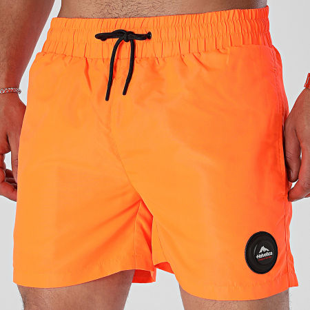 Helvetica - Short De Bain 31 Sunset Orange Fluo